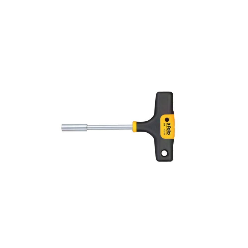 Surubelnita cu maner T, Felo, 125mm, cap hexagonal biti 1/4
