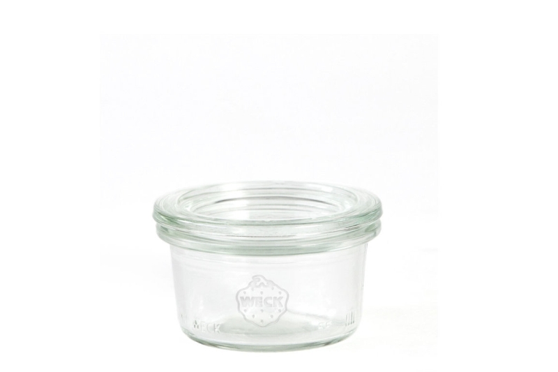 Borcan cu capac, model mini mold, din sticla, capacitate 50ml