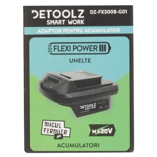 Adaptor Detoolz, acumulator MF-FX G01
