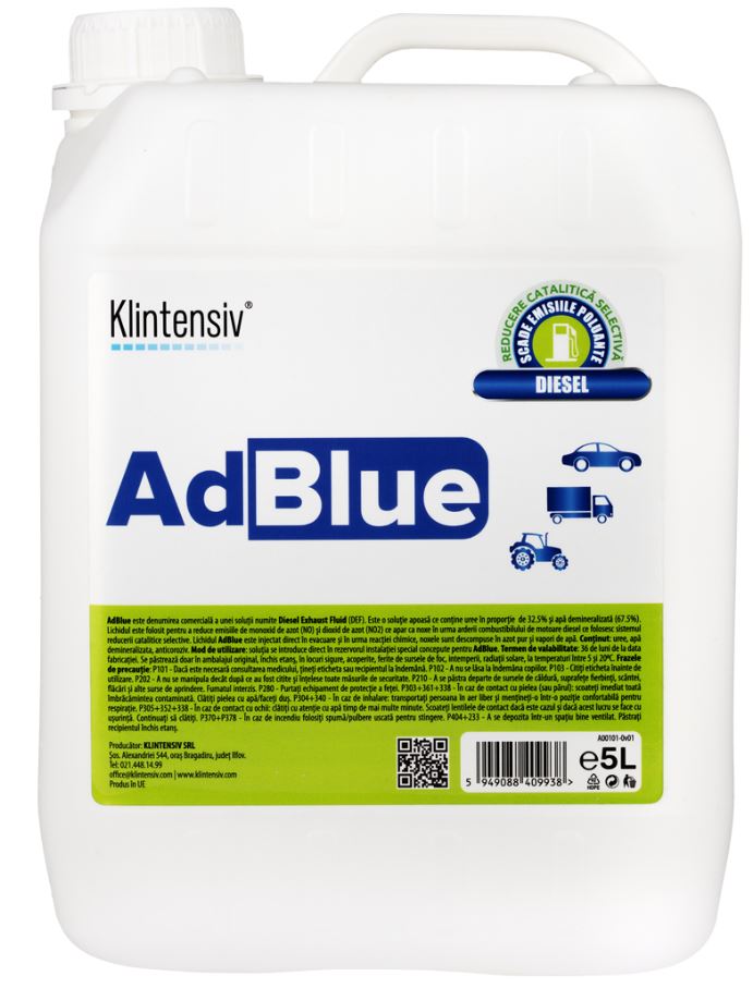 Solutie potrivita pentru buna functionare a masinii- Diesel Exhaust Fluid (DEF) , 5l, AdBlue