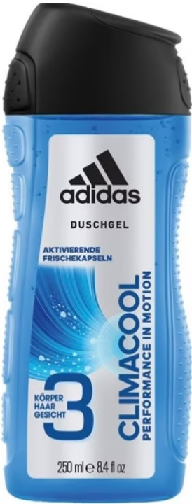 ADIDAS MEN 3IN1 GEL DE DUS 250ML CLIMACOOL