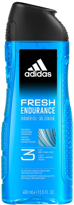 ADIDAS MEN GEL DE DUS 400ML 3IN1 FRESH ENDURANCE