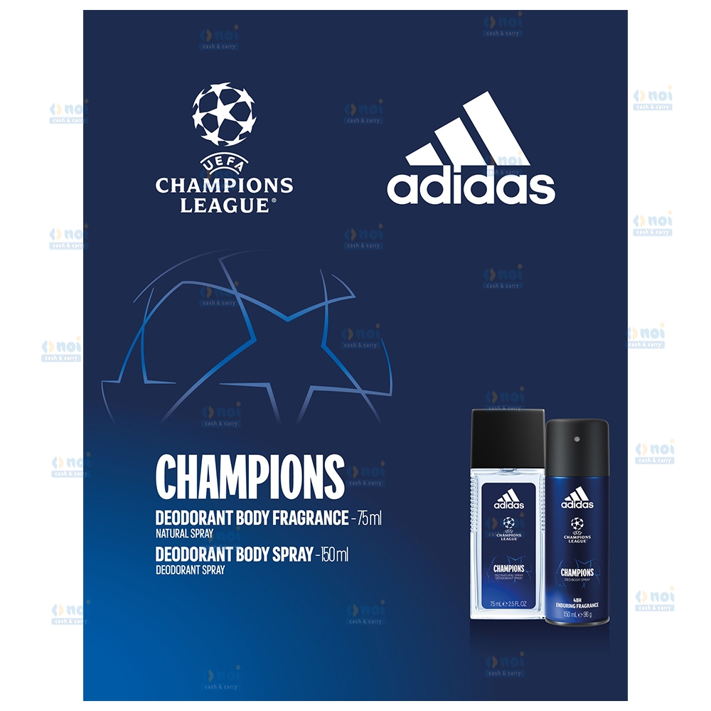 ADIDAS MEN CHAMPIONS DNS75+DEO SPRAY150 SET CADOU