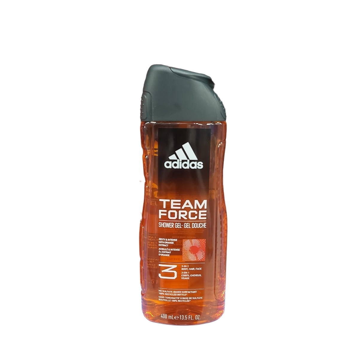 ADIDAS MEN GEL DE DUS 400ML 3IN1 TEAM FORCE