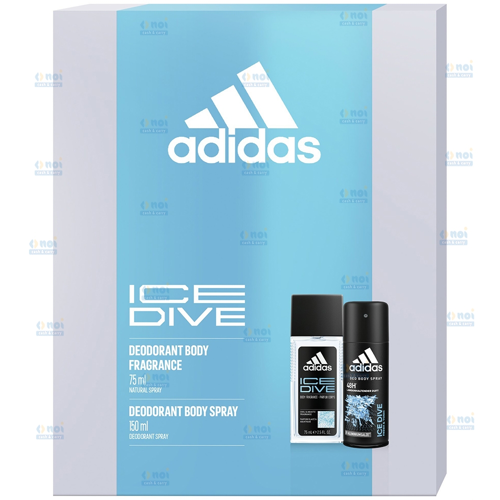 ADIDAS MEN ICE DIVE DNS75+DEO SPRAY150 SET CADOU