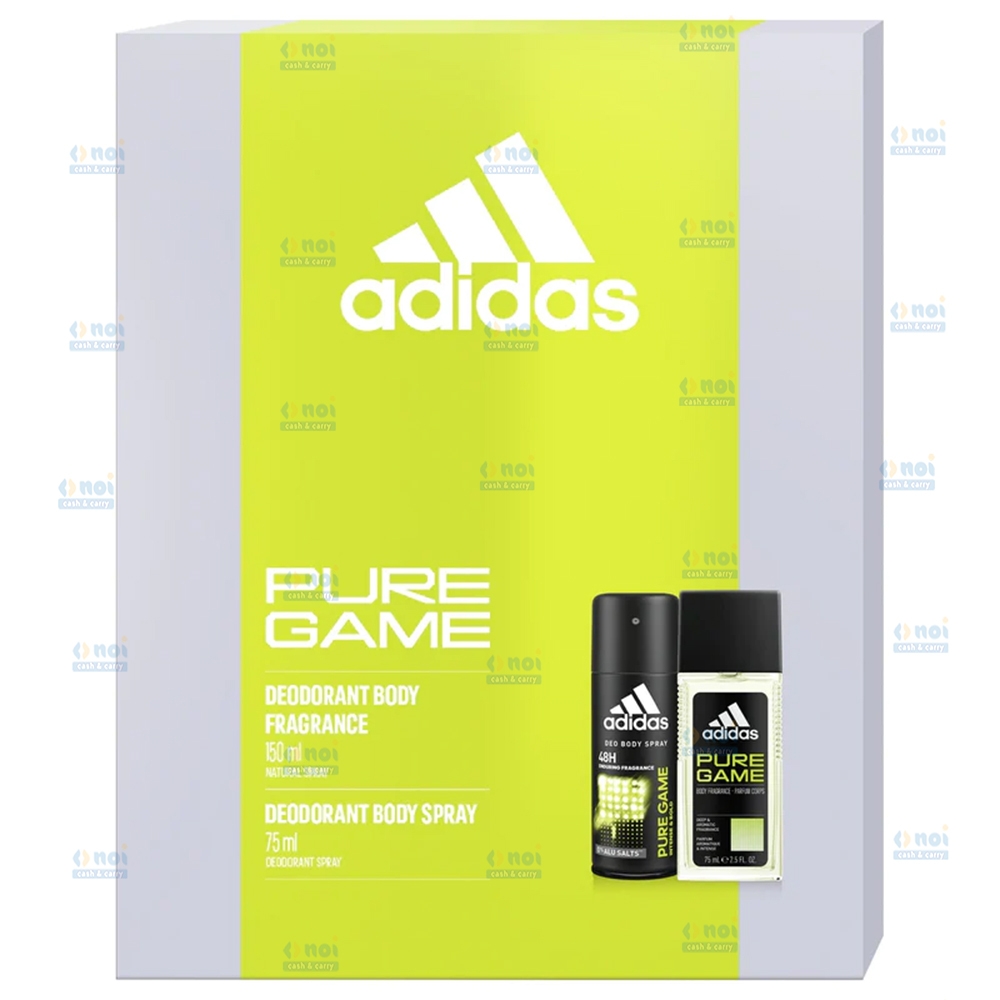 ADIDAS MEN PURE GAME DNS75+DEO SPRAY150 SET CADOU