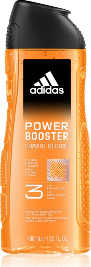 ADIDAS MEN GEL DE DUS 400ML 3IN1 POWER BOOSTER