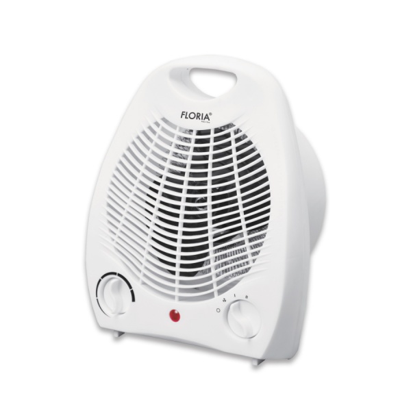 Aeroterma alba cu 2 trepte de putere 1000W/2000W si indicator luminos, Floria