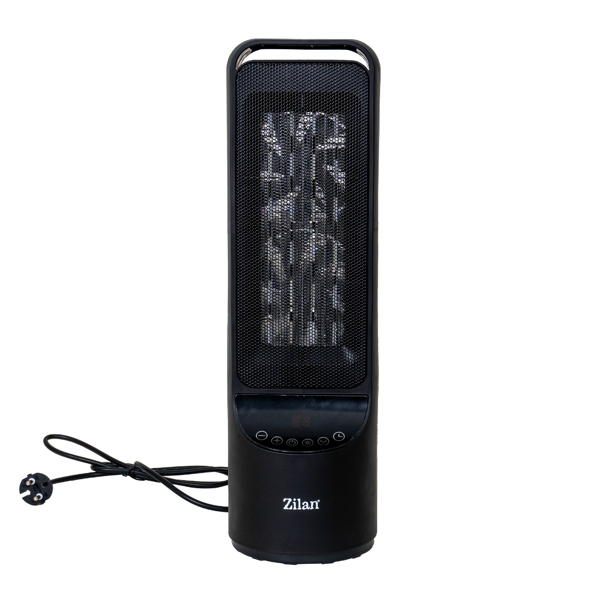 Aeroterma ceramica turn, putere 2000W, timer 12H, 2 trepte de viteza, cu telecomanda, Zilan