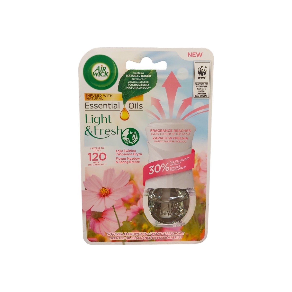 AIRWICK ODORIZANT CAM. EL. 19ML FLOWER MEADOW&SPRING BREEZE