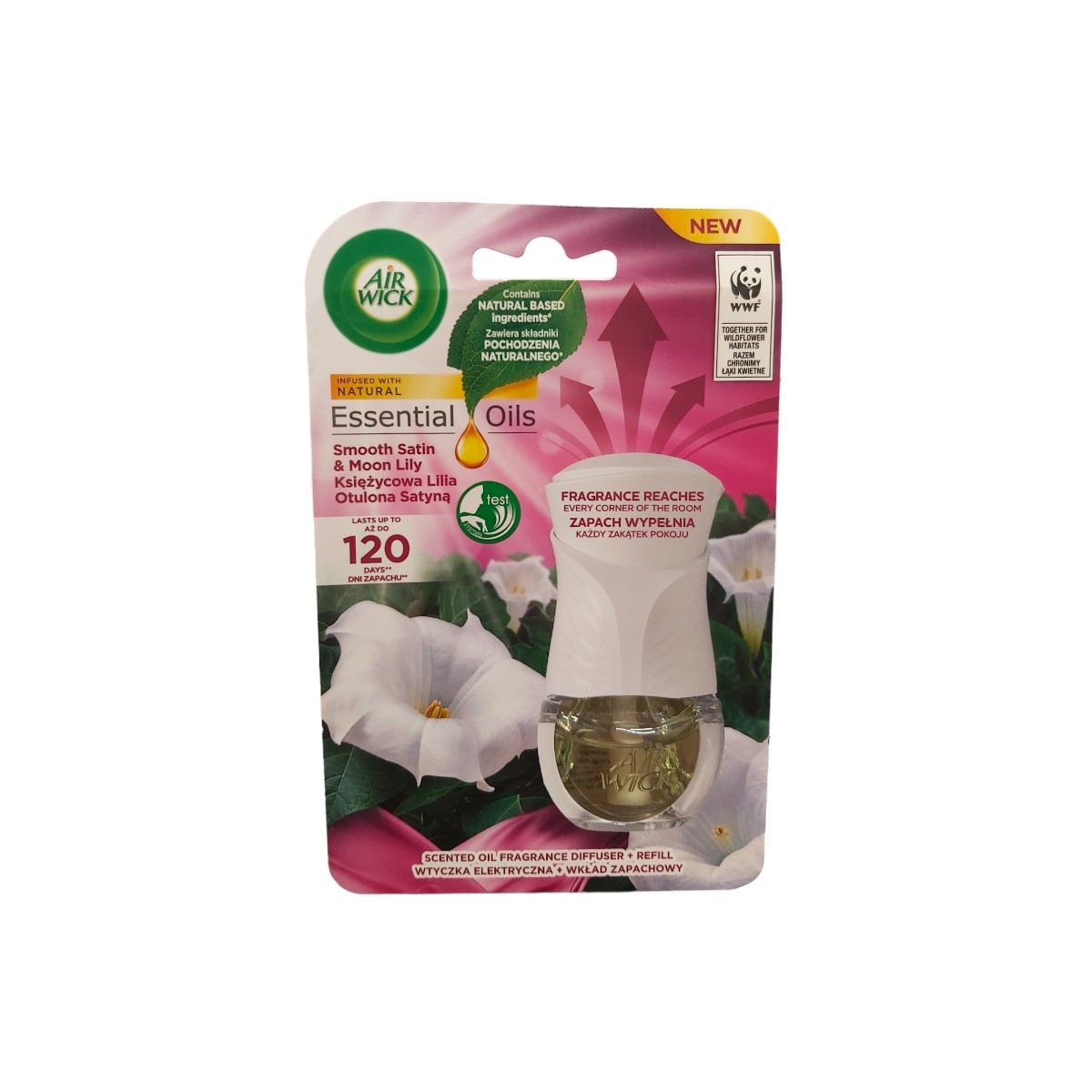 AIRWICK ODORIZANT CAM. EL. 19ML SMOOTH SATIN&MOON LILY