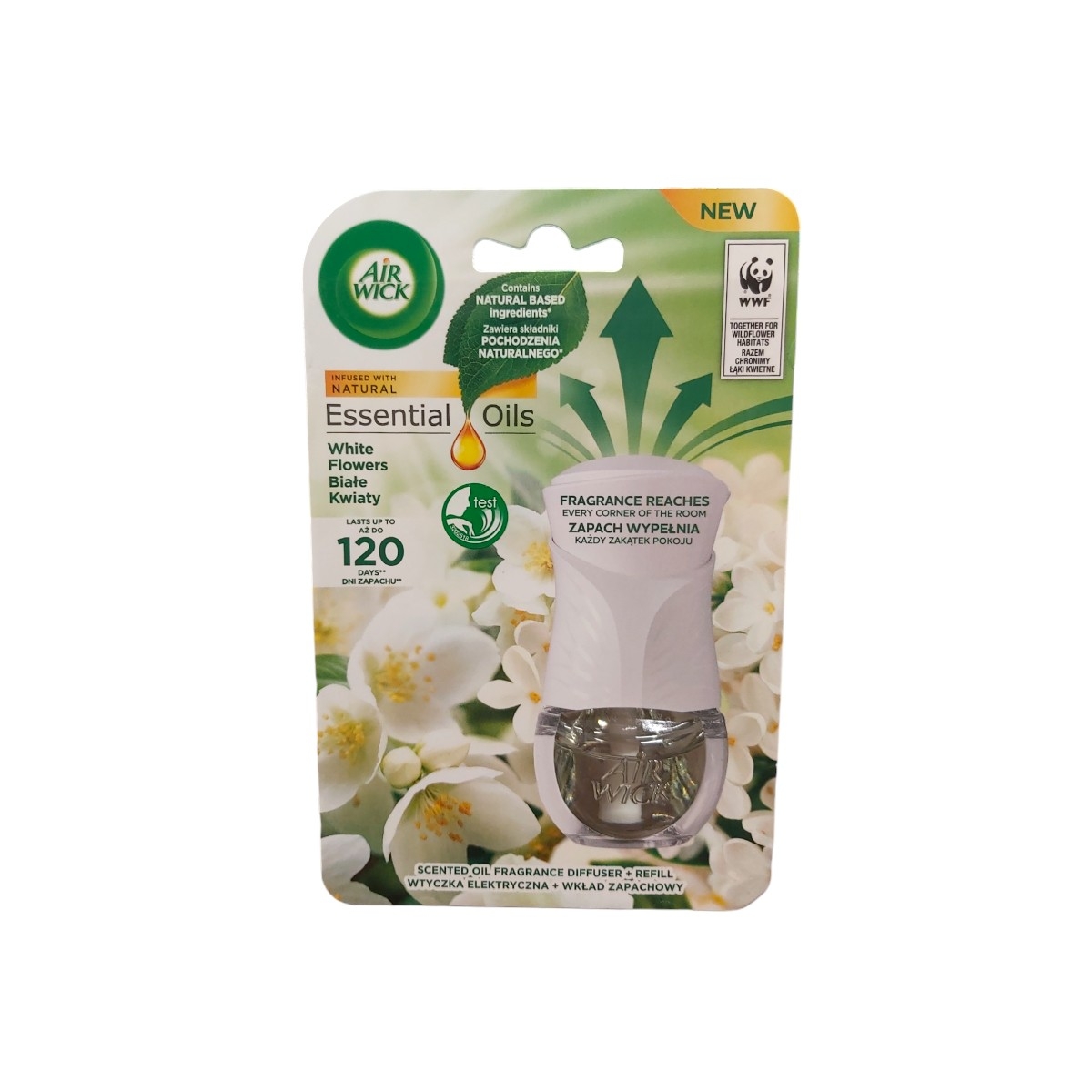 AIRWICK ODORIZANT CAM. EL. 19ML WHITE FLOWERS