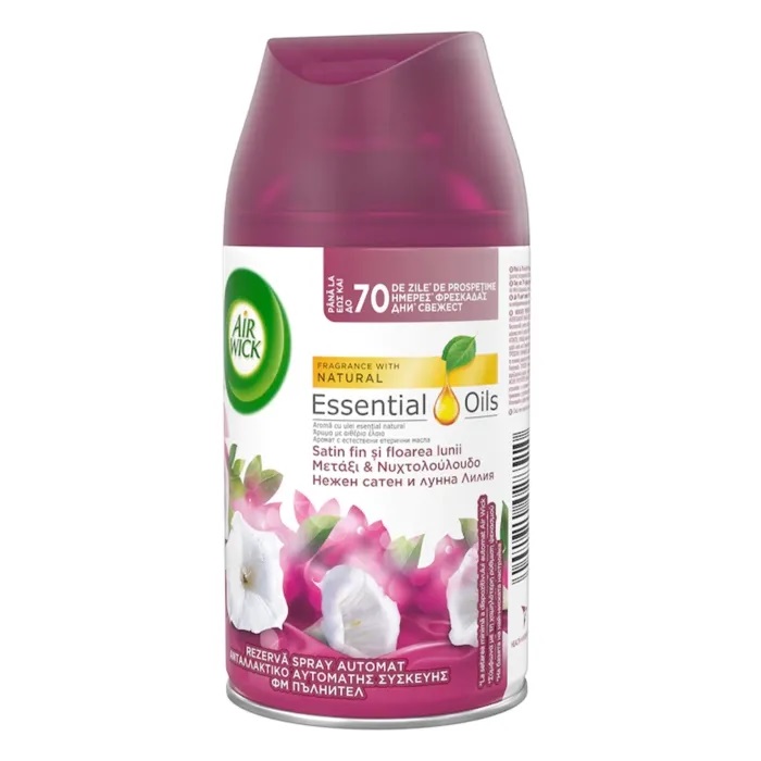 AIRWICK FRESHM. ODORIZANT CAM. REZ. 250ML SMOOTH SATIN&MOON LILY