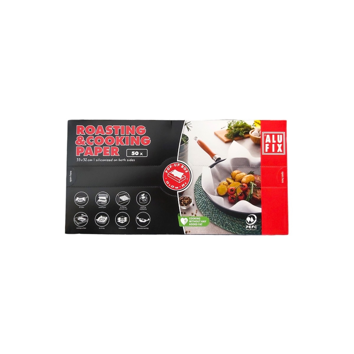 ALUFIX HARTIE COPT POP-UP 33X32CM 50 COLI