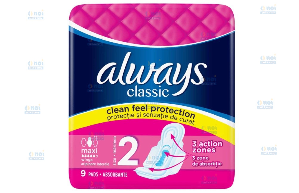 ALWAYS CLASSIC ABSORBANTE MAXI NR2 9BUC