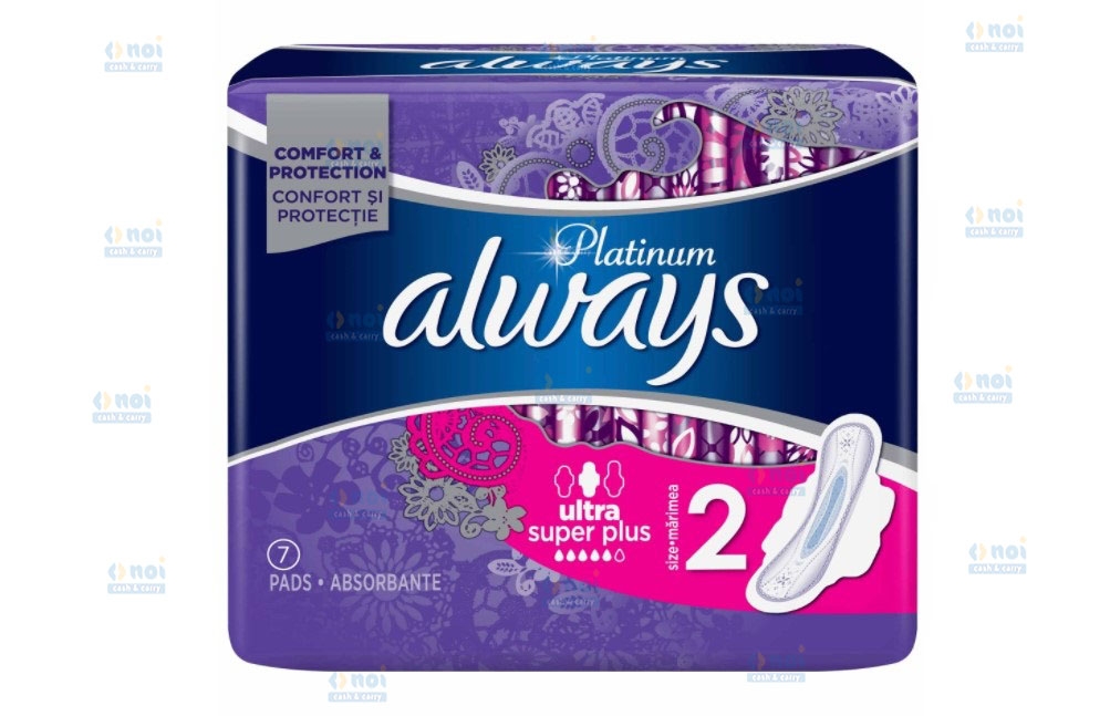 ALWAYS PLATINUM ABSORBANTE SUPER NR2 7BUC
