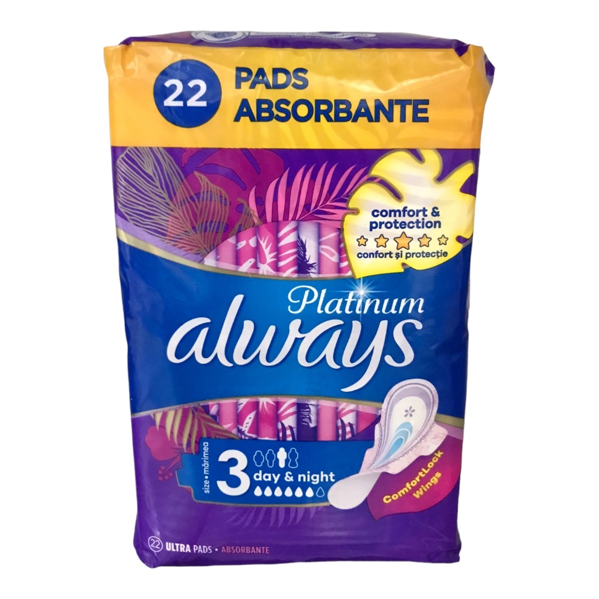 ALWAYS PLATINUM ABSORBANTE SUPER QUATRO NR3 22BUC