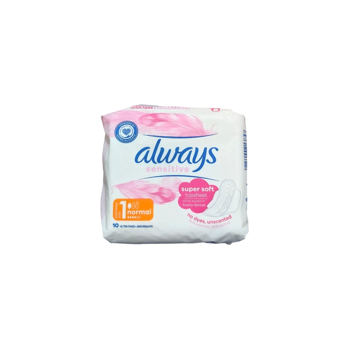ALWAYS SENSITIVE ABSORBANTE SUPER SOFT NR.1 10BUC