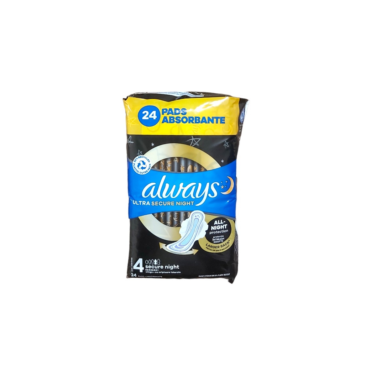 ALWAYS ULTRA ABSORBANTE ULTRA SECURE NIGHT NR4 24BUC