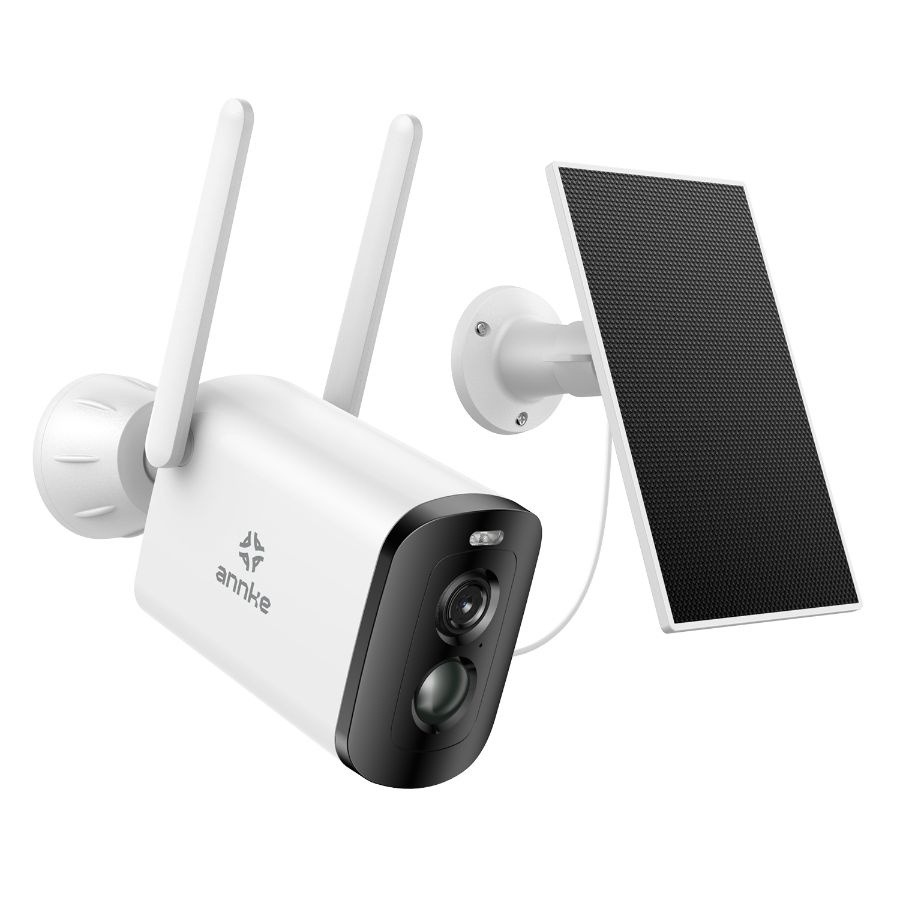 Camera performanta de supraveghere video ANNKE I81BL, de exterior, WiFi 4MP, Super HD, panou solar si baterie, comunicare audio bidirectionala, vedere nocturna IR, rezistenta la intemperii