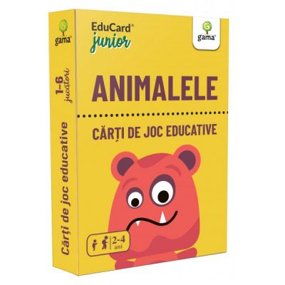 Animalele. EduCard Junior. Carti de joc educative