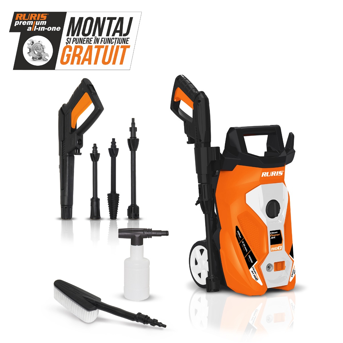 Spalator Cu Presiune Ruris Clean Power Jet 1100