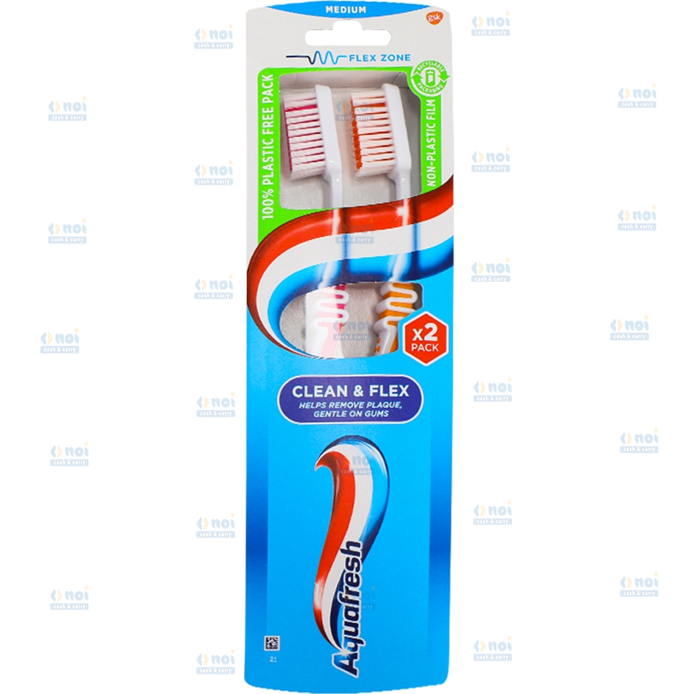 AQUAFRESH PERIUTA DE DINTI CLEAN&FLEX MEDIUM 2BUC