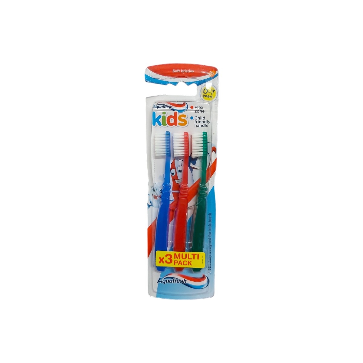 AQUAFRESH PERIUTA DINTI COPII TRIOPACK FLEX ZONE SOFT 0-7 ANI