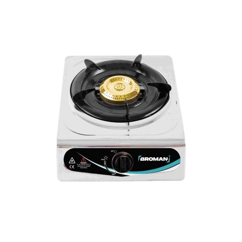 Aragaz cu 1 ochi inox, exterior, BROMAN