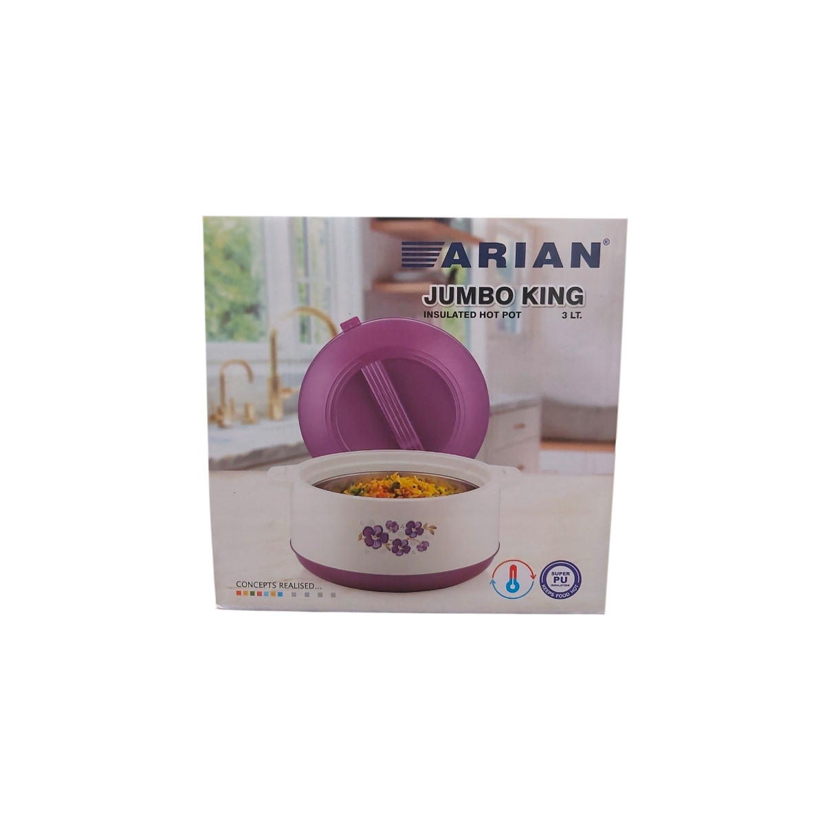 ARIAN CASEROLA TERMICA CU CAPAC 3L AR-JK3500A/3500B/3500C/3500D