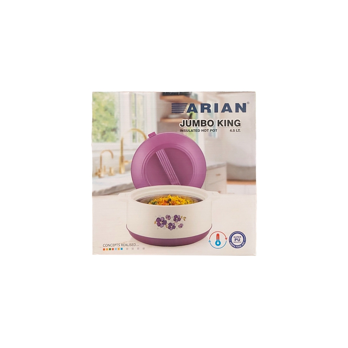 ARIAN CASEROLA TERMICA CU CAPAC 4.5L AR-JK5000A/5000B/5000C/5000D