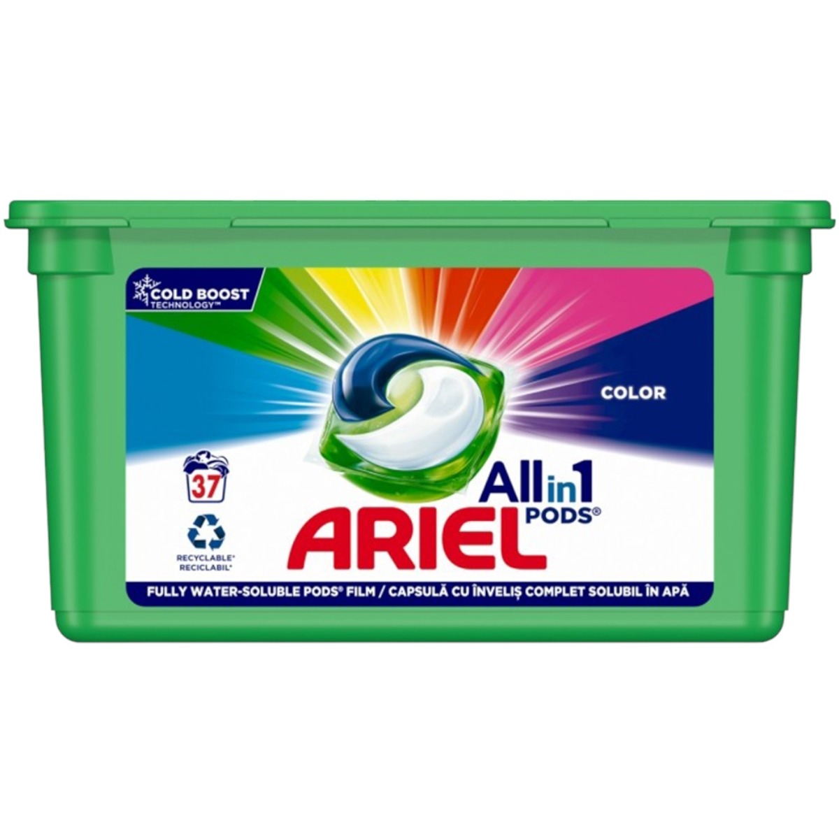 ARIEL ALLIN1 PODS DETERGENT CAPSULE 37BUC COLOR