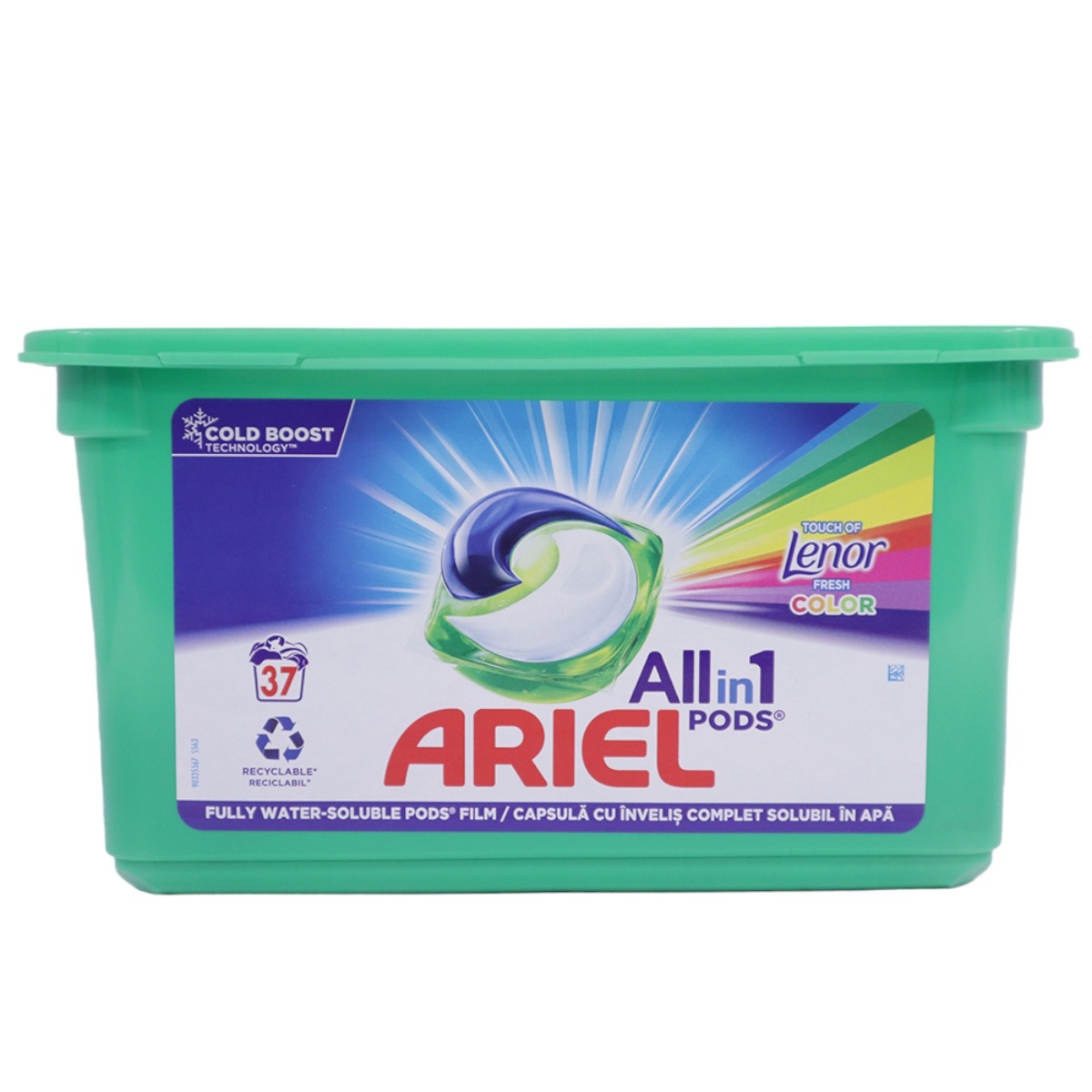 ARIEL ALLIN1 PODS DETERGENT CAPSULE 37BUC TOUCH OF LENOR