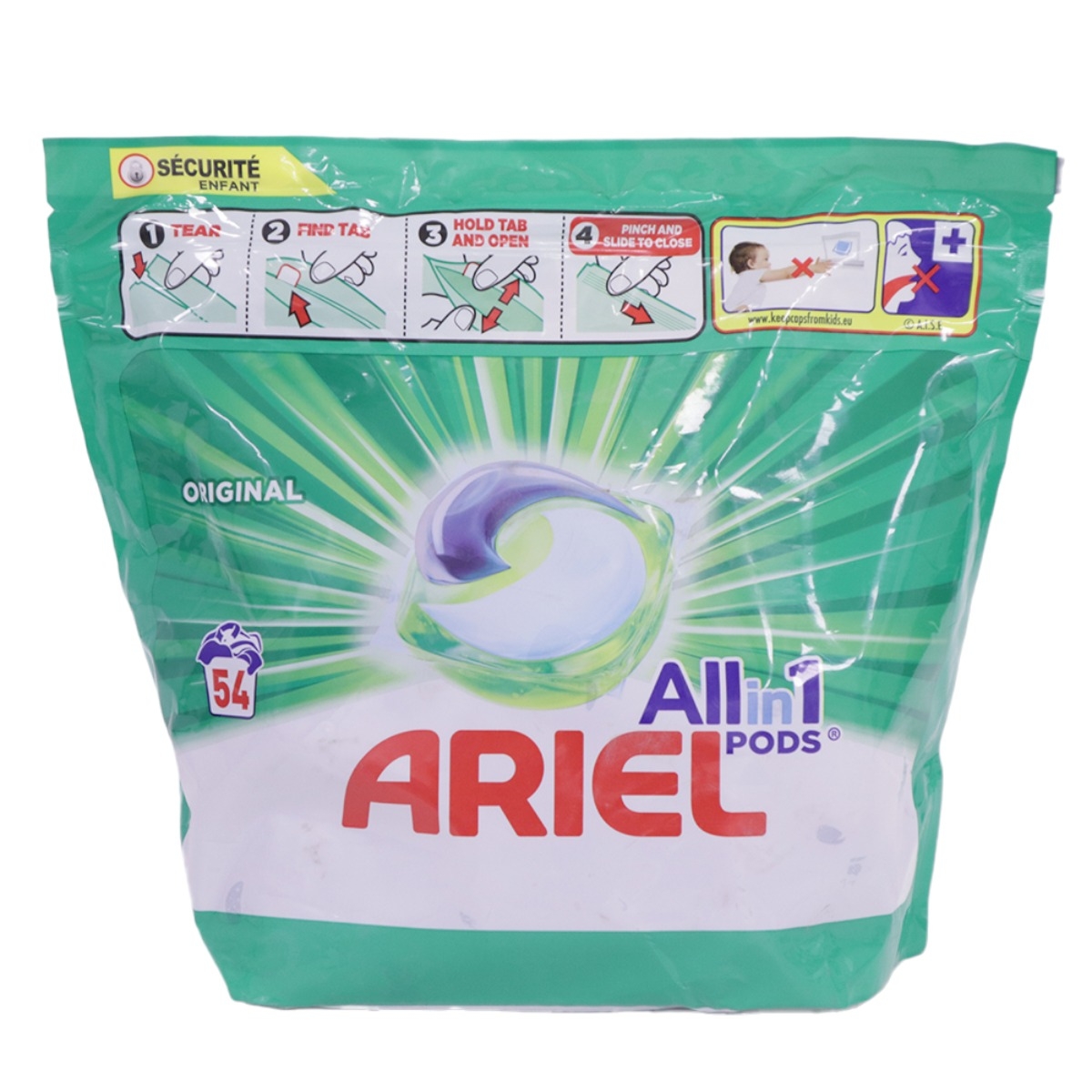 ARIEL ALLIN1 PODS DETERGENT CAPSULE 54BUC ORIGINAL