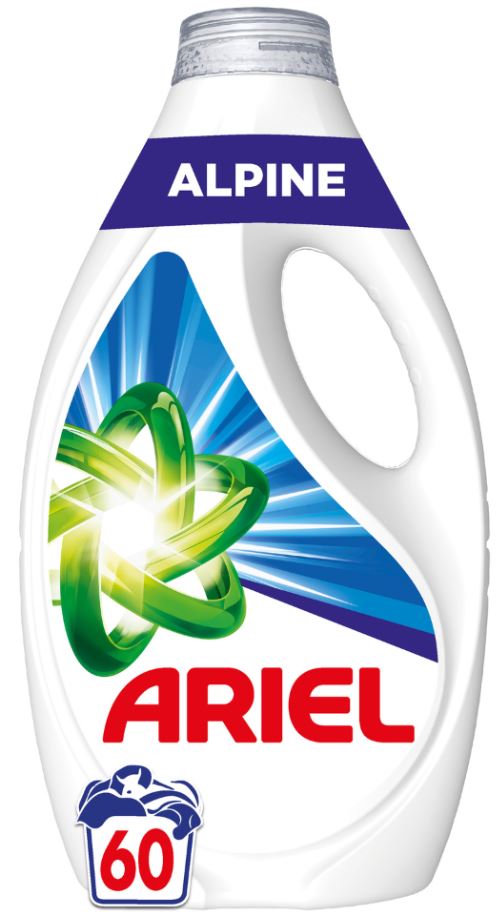 Detergent lichid pentru haine/rufe Alpine, 2.7L, 60 spalari, Ariel