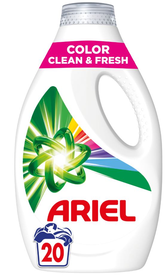 Detergent de rufe lichid, Color Clean & Fresh, 1L, 20 spalari, Ariel