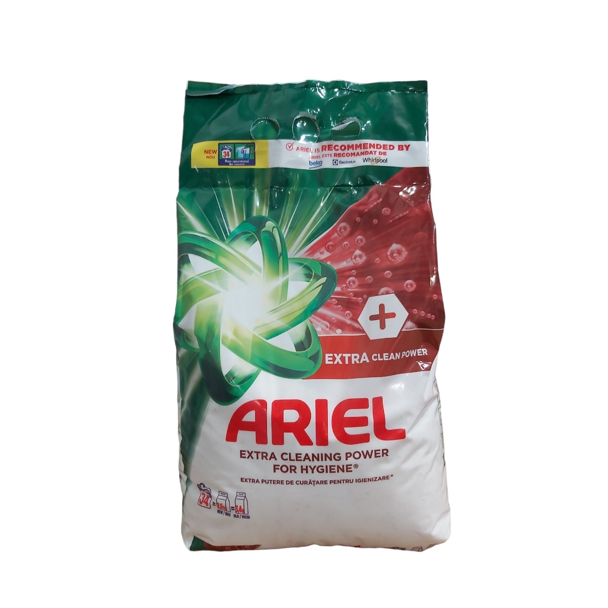 ARIEL DETERGENT PUDRA AUTOMAT 2.55KG EXTRA CLEAN 34 SPALARI