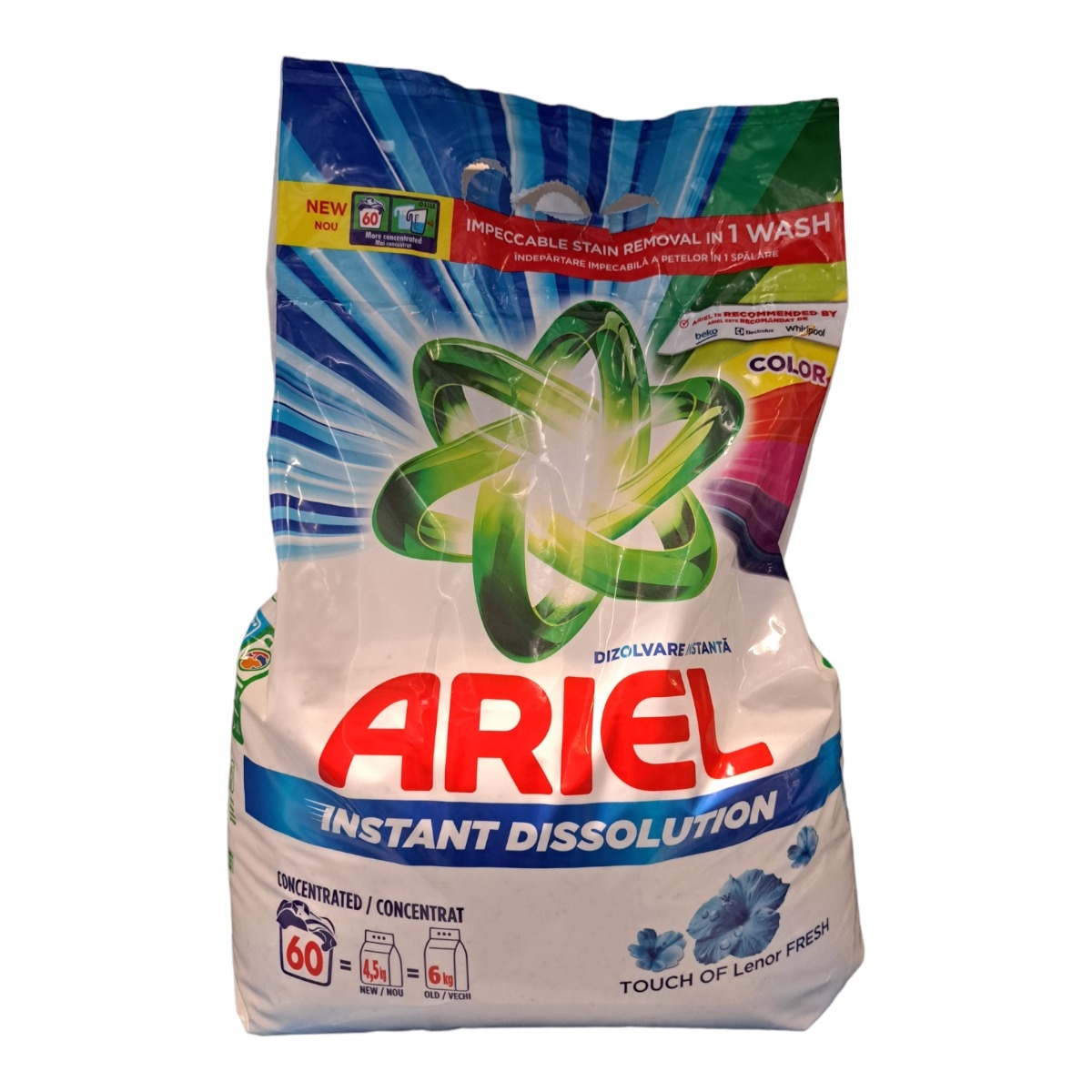 ARIEL DETERGENT PUDRA AUTOMAT 4.5KG COLOR TOUCH OF LENOR