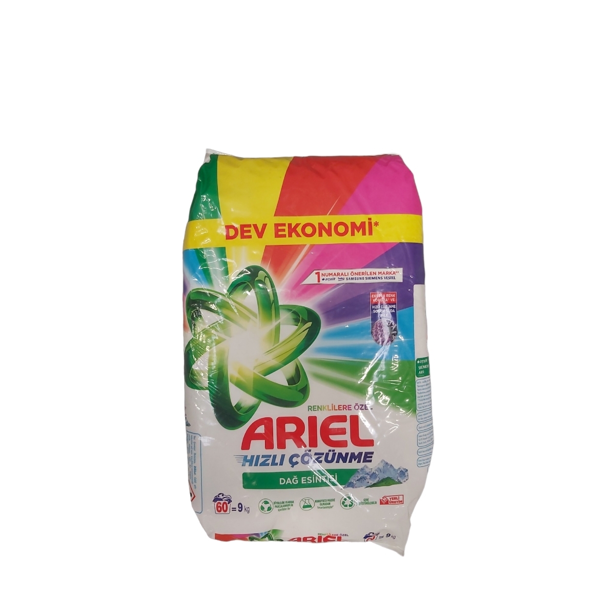 ARIEL DETERGENT PUDRA AUTOMAT 9KG MOUNTAIN SPRING 60 SPALARI