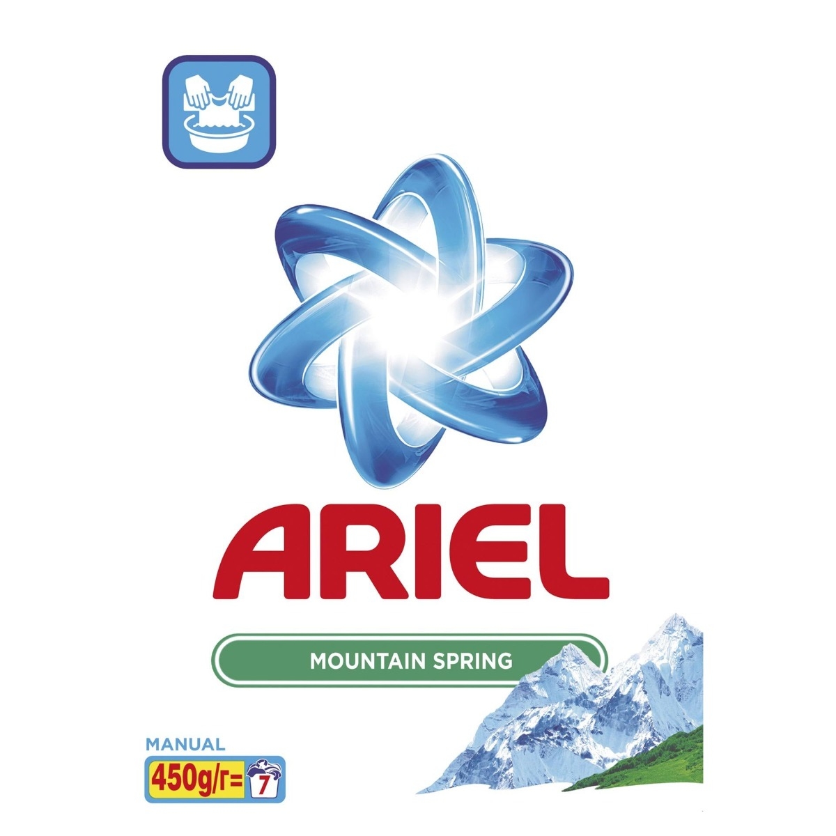 ARIEL DETERGENT PUDRA MANUAL 450G MOUNTAIN SPRING