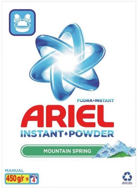 ARIEL DETERGENT PUDRA MANUAL 450G MOUNTAIN SPRING