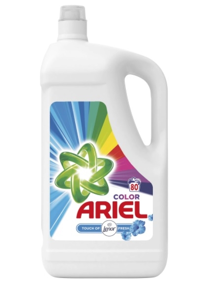 Ariel detergent lichid pentru haine/rufe, Touch of Lenor fresh Color, 80 spalari, 4.4 l