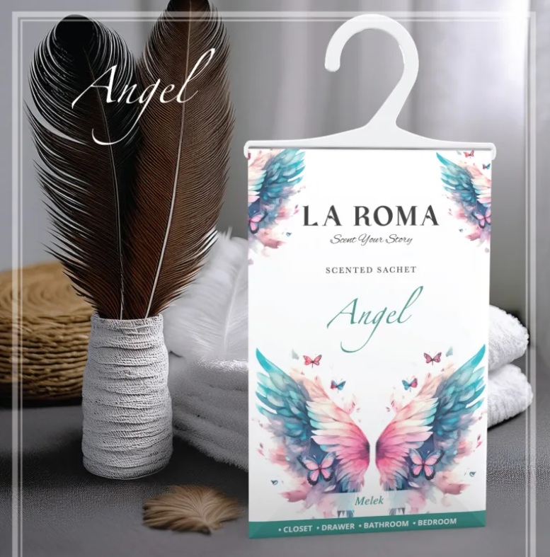 Odorizant de dulap, saculet parfumat Melek (Angel), 26 g, La Roma