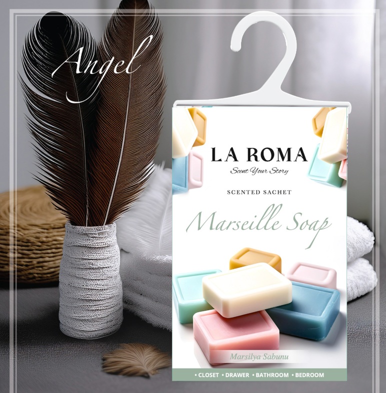 Odorizant de dulap, saculet parfumat Sapun de Marsilia, 26 g, La Roma