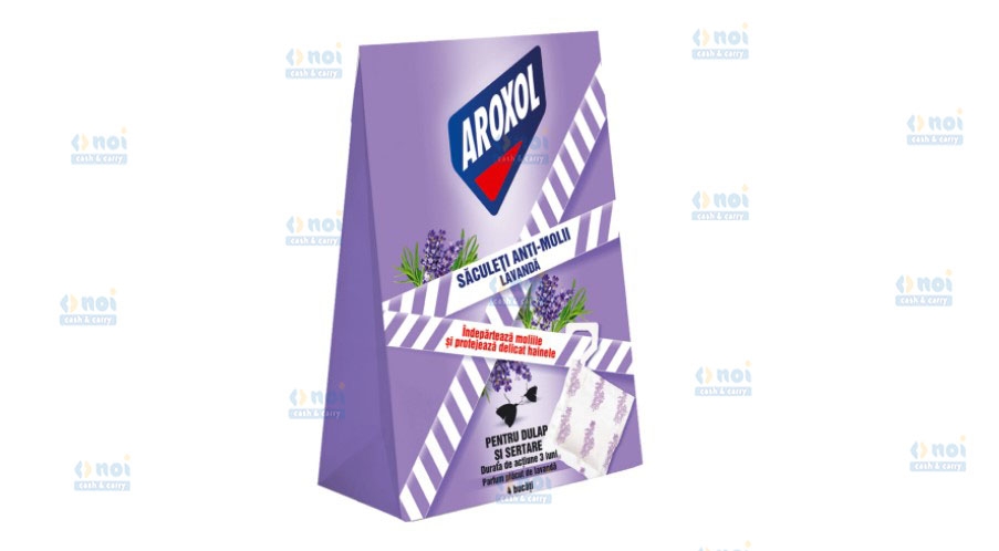 AROXOL SACULETI MOLII LAVANDA 4BUC