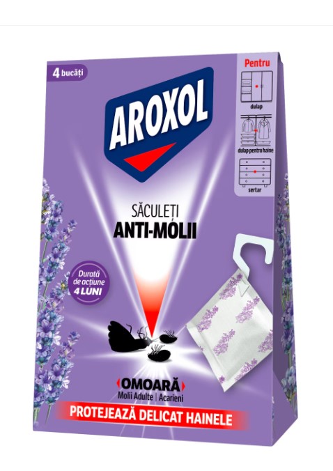 AROXOL SACULETI MOLII LAVANDA 4BUC