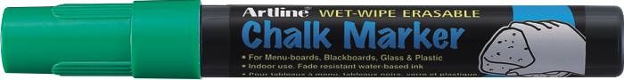 Marker cu creta ARTLINE, pentru table de scris, varf 4.0mm - verde