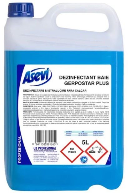 Asevi profesional dezinfectant baie gerpostar plus, 5L