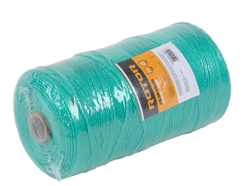 Ata din nylon pentru legat 800m, 1,2 mm, ROTOR