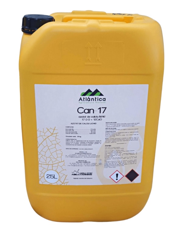 Ingrasamant Azotat de Ca lichid fertilizant binar Atlantica CAN 17, 38 kg / 25 L